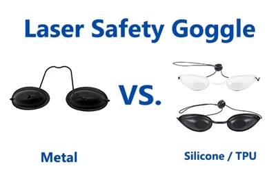 Metal UV-to-IR vs. Gafas de seguridad láser de silicona