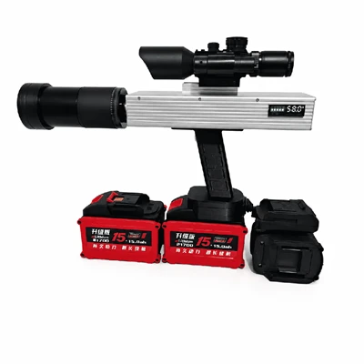 Sistema de encendido láser profesional de 1000 W con lente de enfoque telescópico y diseño de batería dual